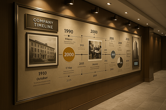 Company Timeline & Heritage Walls